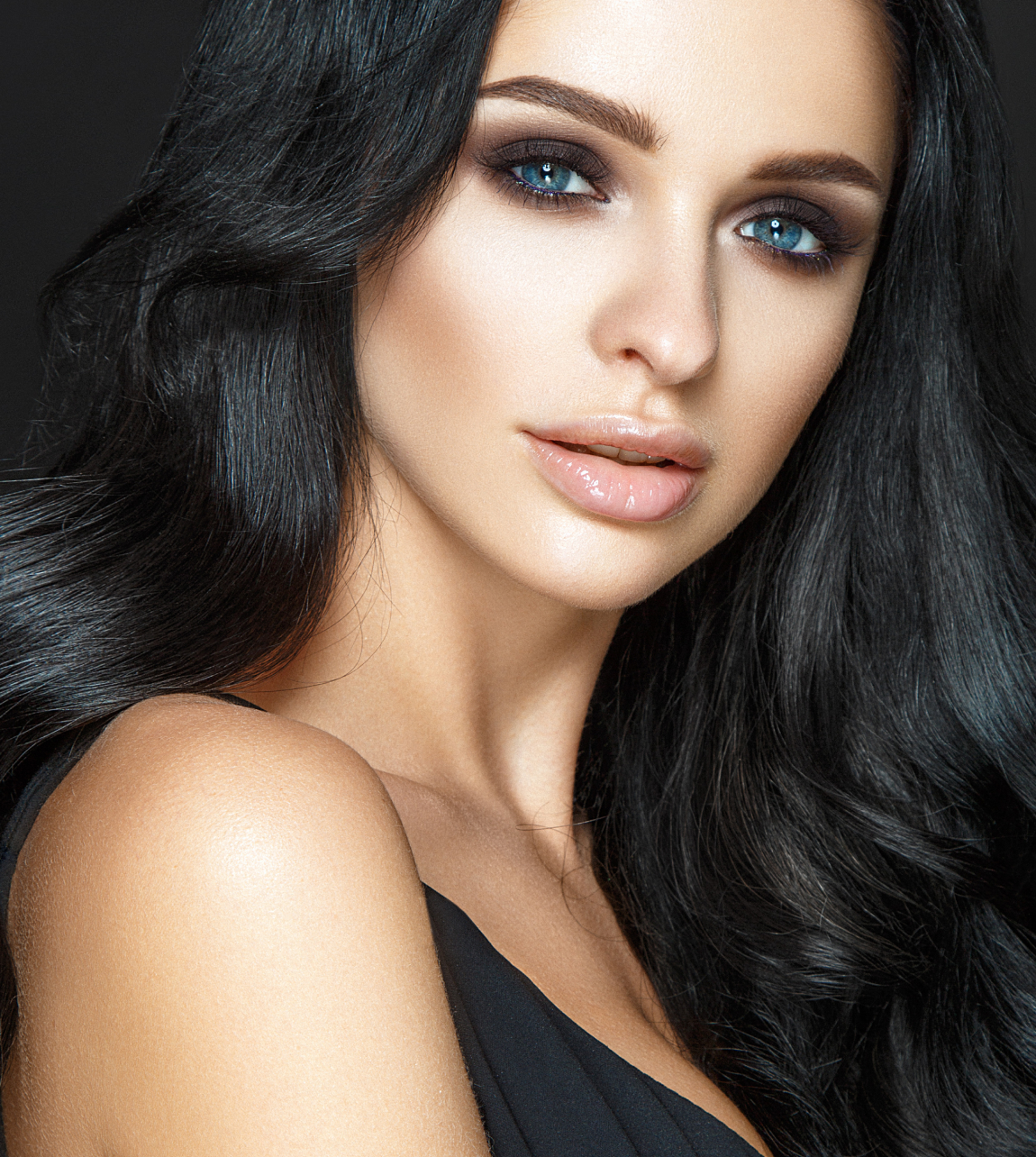 Orange County Plastic Surgery model with black hair